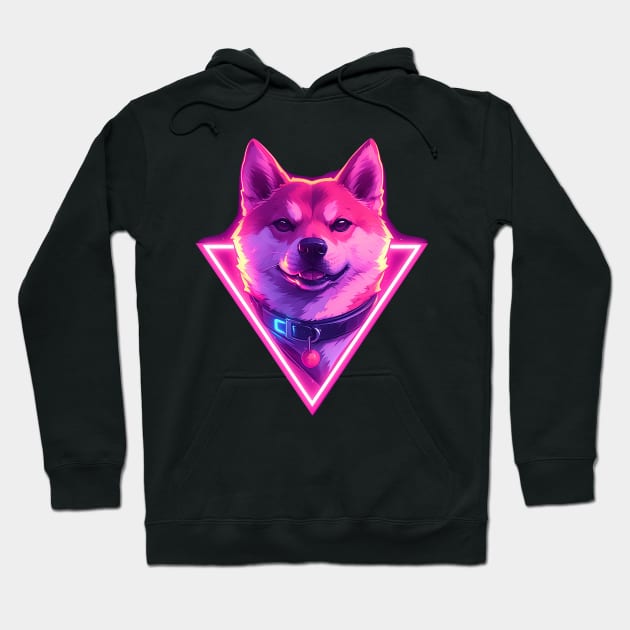 shiba inu Hoodie by retinac 